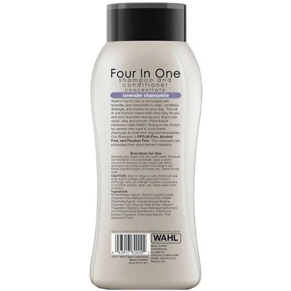 Wahl Four in One Calming Shampoo & Conditioner - Picture 2 of 3